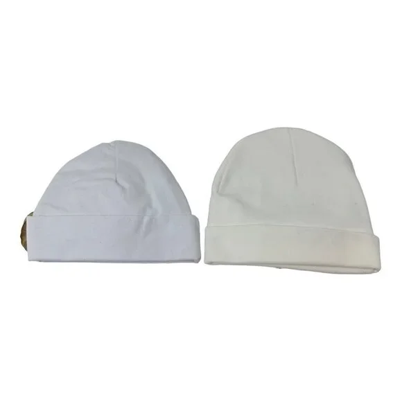 Handmade Infant Girl Beanie Hat Red White Neutral Christmas Holidays Valentines - Picture 6 of 11